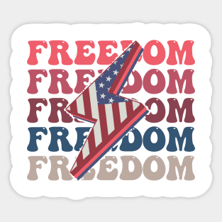 Freedom Freedom Freedom Sticker